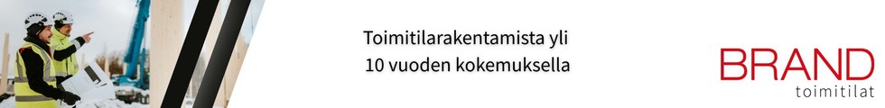 Banneri BRAND toimitilat Oy