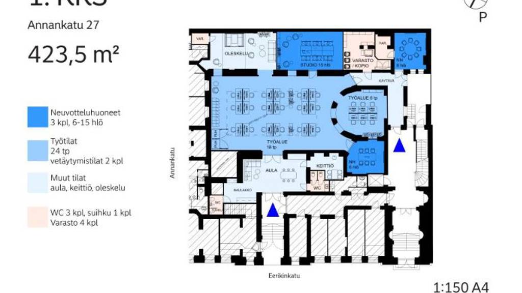 1.krs 423 m2 Annankatu 27