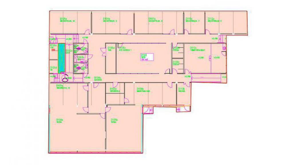 pohja 1.krs 726 m2 Lautatarhankatu 10