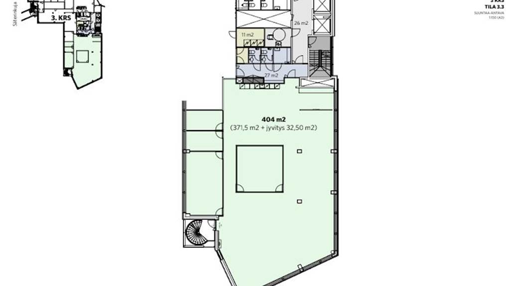 3.krs 404 m2 Linnoitustie 3