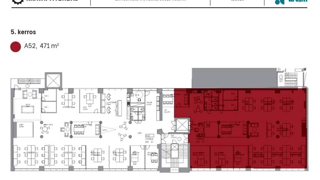 5.krs 471 m2 Elimäenkatu 9