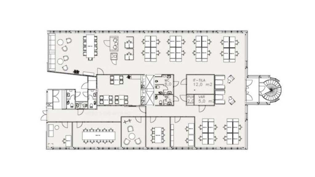 3.krs 452 m2 Hermiankatu 3