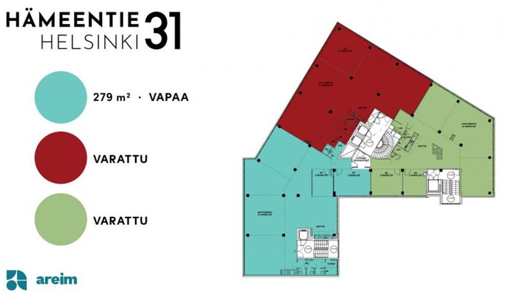 6.krs 279 m2 Hämeentie 31