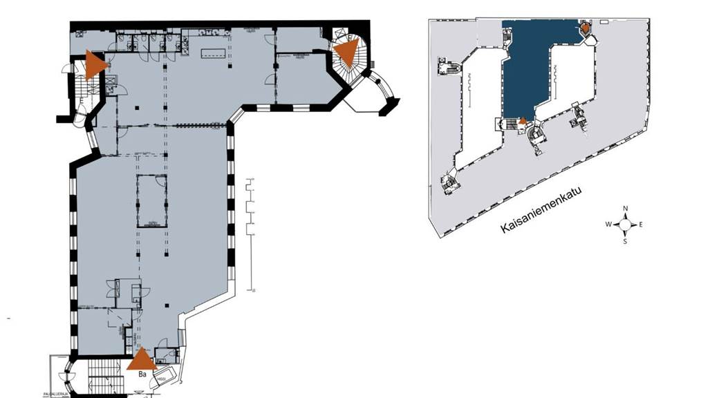 3.krs 408 m2 luonnos Kaisaniemenkatu 1