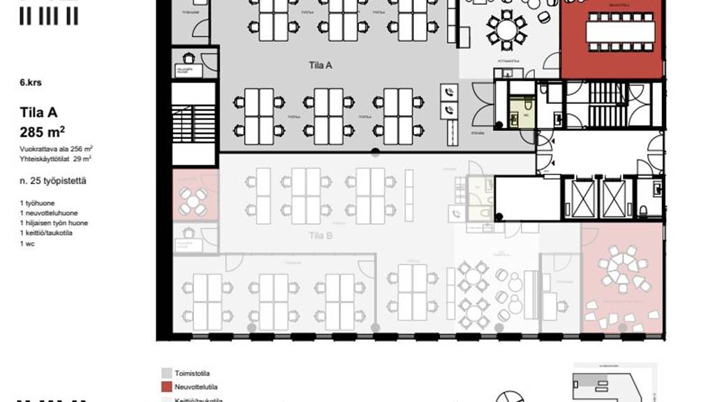 6.krs 285 m2 luonnos Karhumäentie 3