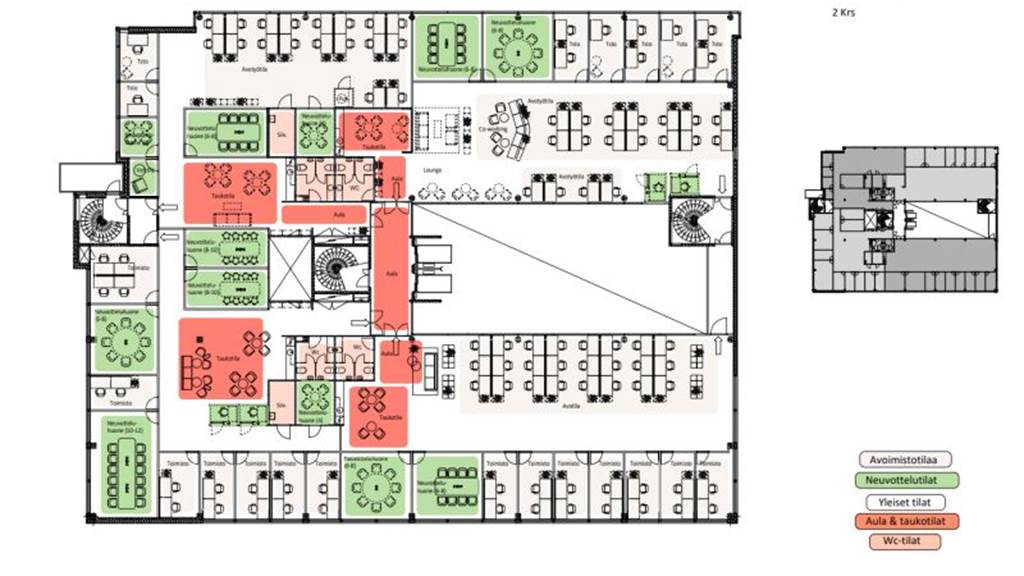 2.krs n. 1333 m2 luonnos Linnoitustie 9-11