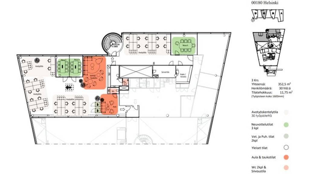 3.krs 352 m2 Tammasaarenkatu 3