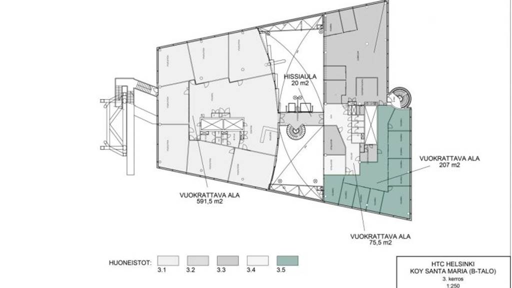 3.krs 252 m2 Tammasaarenkatu 5