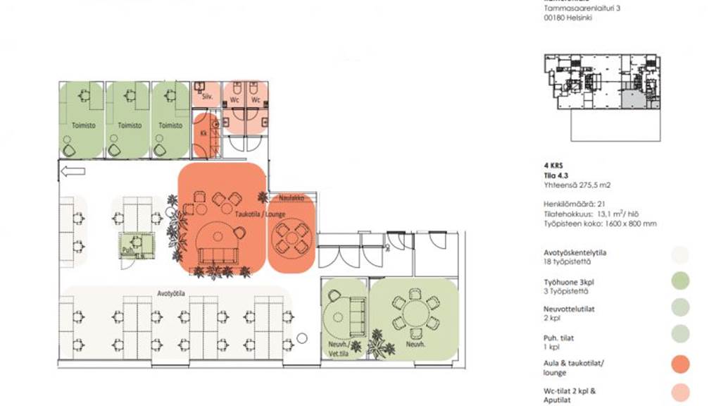 4.krs 275 m2 luonnos Tammasaarenlaituri 3