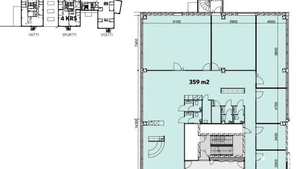 4.krs 359 m2 Tarvonsalmenkatu 17