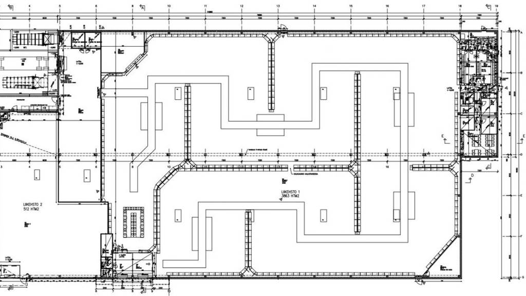 pohjakuvassa liiketila 3 Myllärinkatu 10
