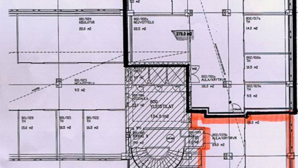 pohjaesim. 215m2/279m2 Aleksanterinkatu 48