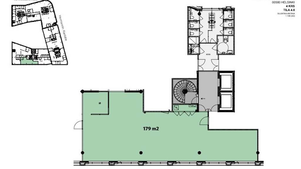4.krs 179 m2 Hermannin rantatie 8