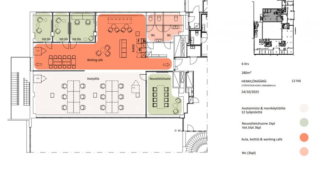 6.krs 280 m2 Siltasaarenkatu 12