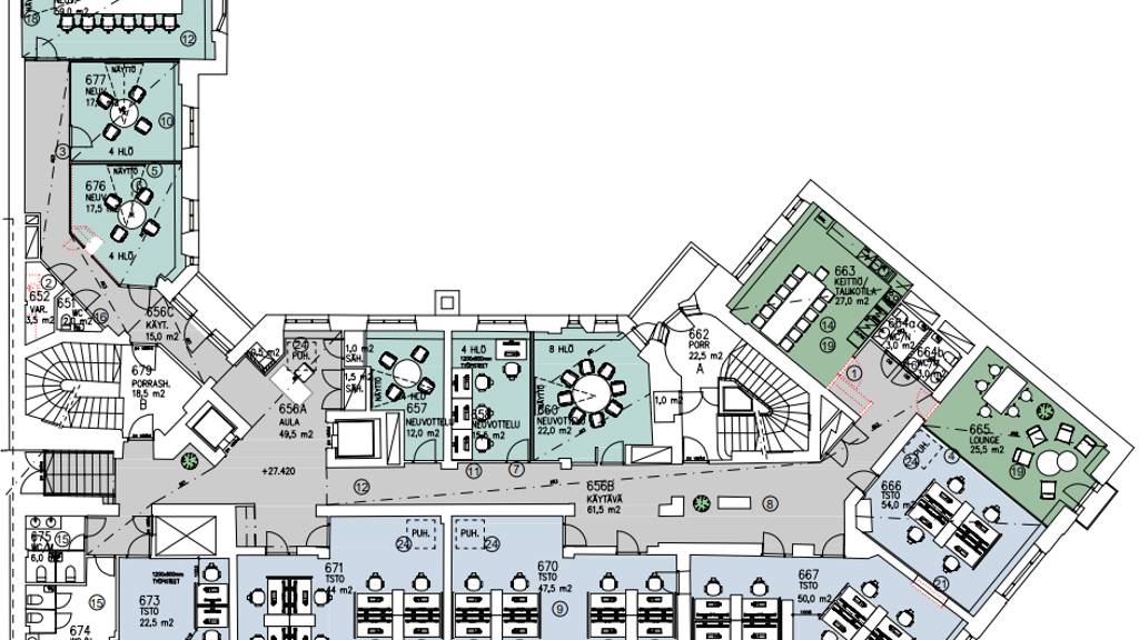 Kuva 2 Lapinlahdenkatu 1 a-b