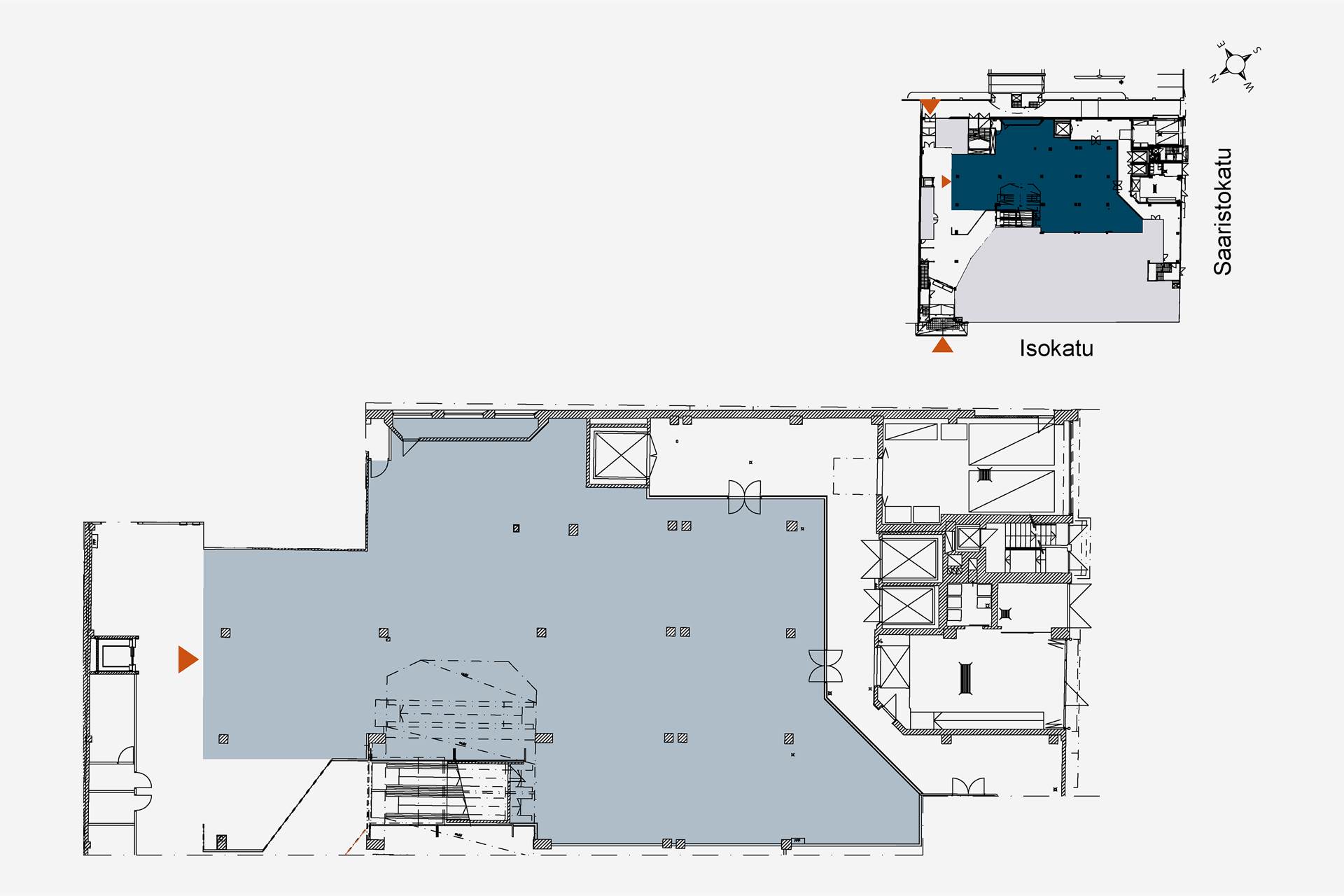 Oulun Isokatu 33, 569 m², 1. krs Isokatu 33