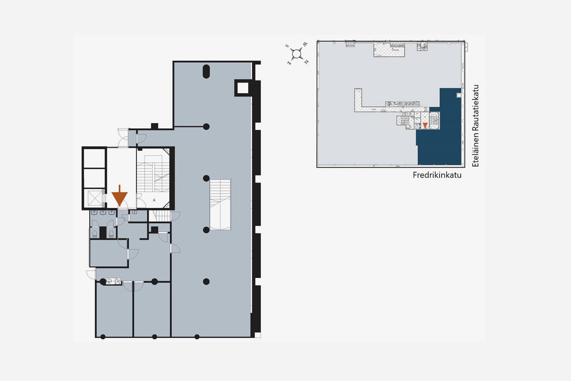 Helsingin Fredrikinkatu 48, 267,5 m², 0. krs Fredrikinkatu 48