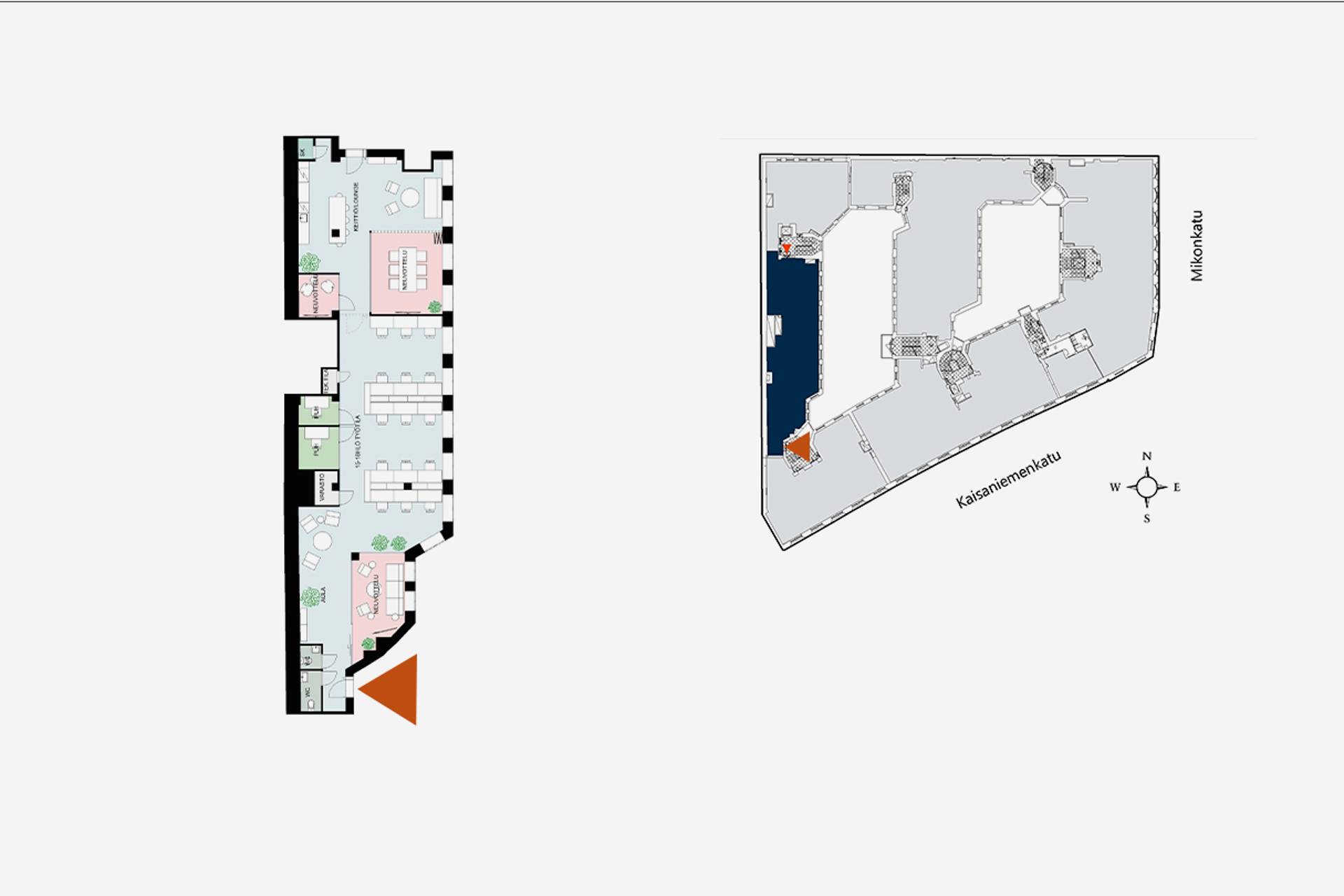 Mikonkatu 13, 237 m², 3. krs Kaisaniemenkatu 1