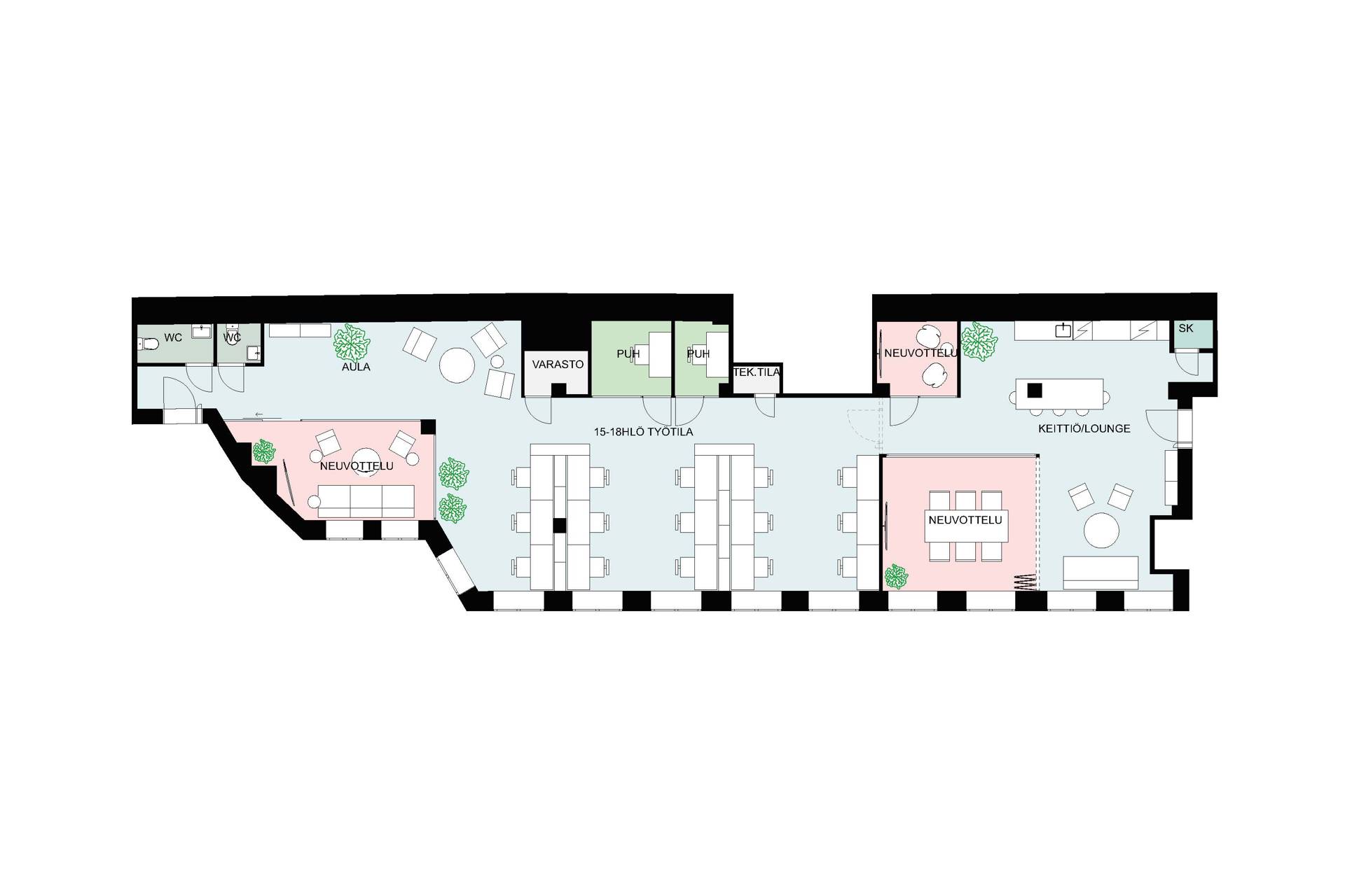 Mikonkatu 13, 237 m², 3. krs Kaisaniemenkatu 1