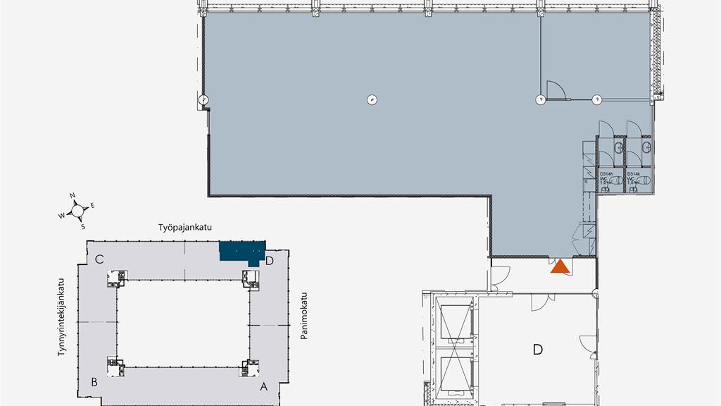 Kalasataman Trooli, 210,5 m², 3. krs Työpajankatu 9