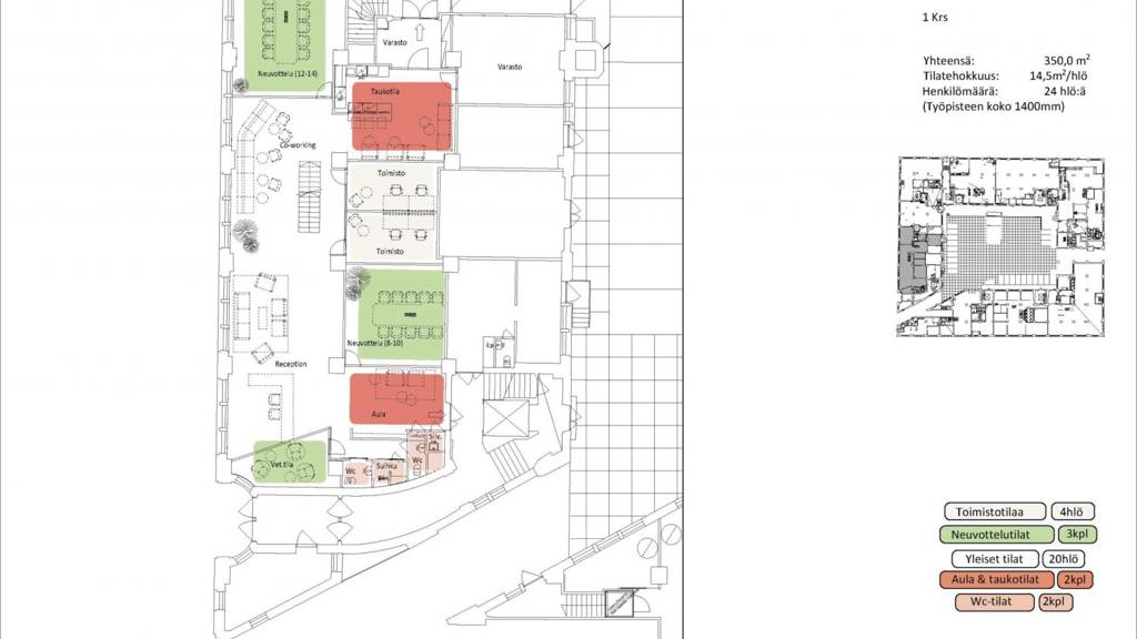 1. krs. Pursimiehenkatu 29-31