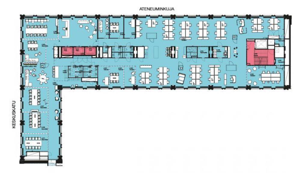 Pohja, monitilatoimisto Keskuskatu 7