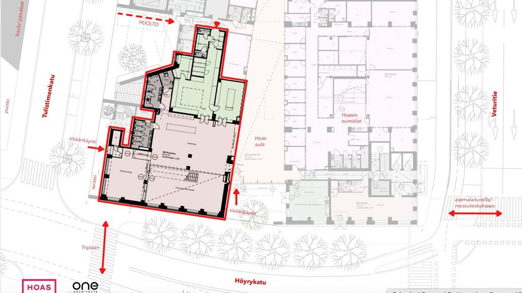 Sijaintikaavio alakerta Tulistimenkatu 1