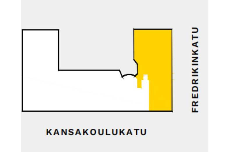 Kansakoulukuja 1/Fredrikinkatu 57