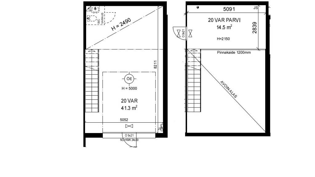 Pohjapiirros Oppipojantie 4