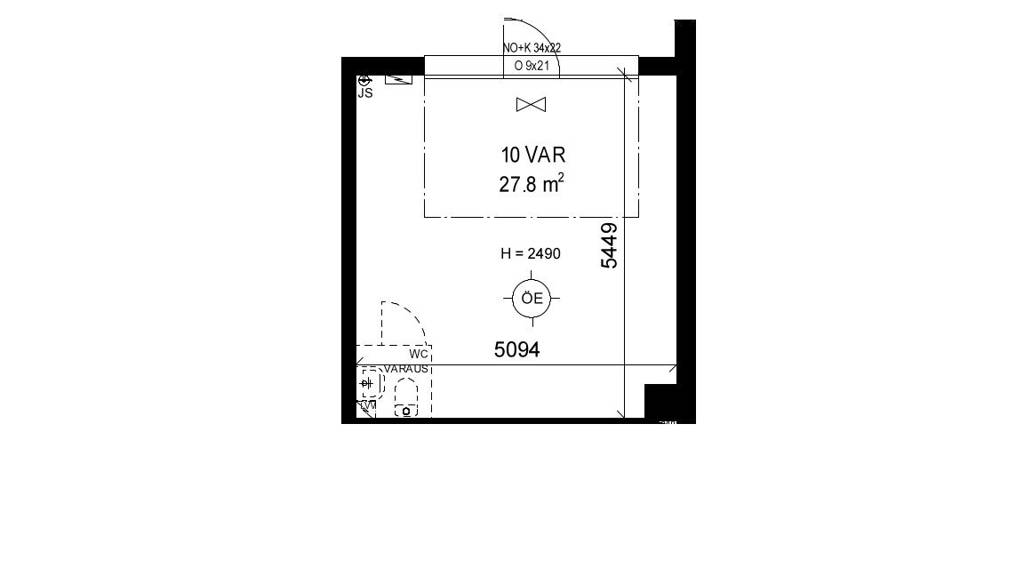 Pohjapiirros Yrittäjänkatu 9