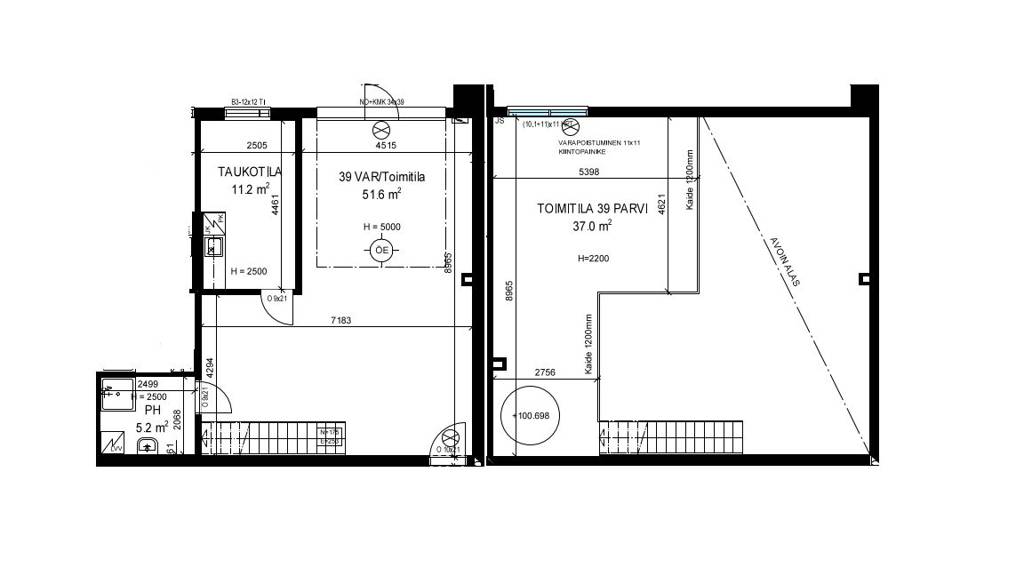 Pohjapiirros Kylmämäentie 9