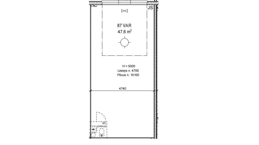 Pohjapiirros Rounionkatu 113