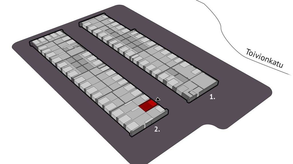Tilan sijaintikarttakuva Toivionkatu 5