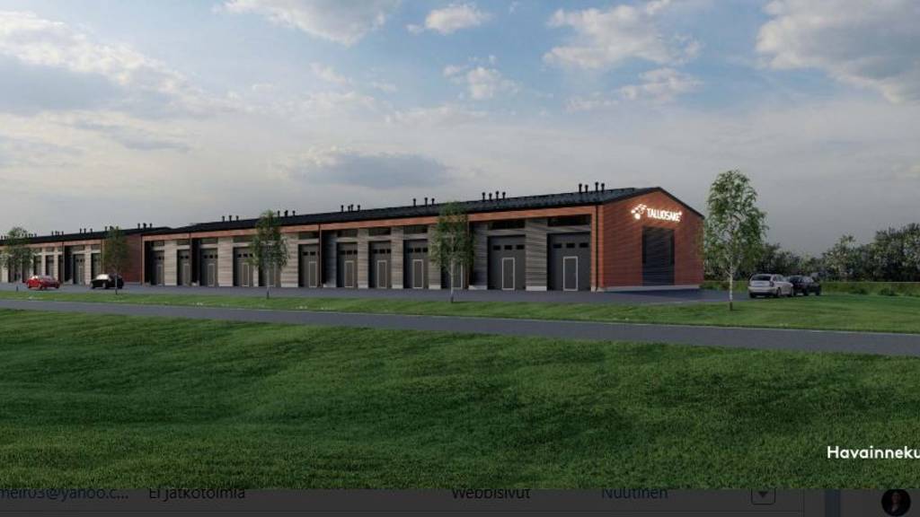 Havainnekuva julkisivusta Saviontie 24