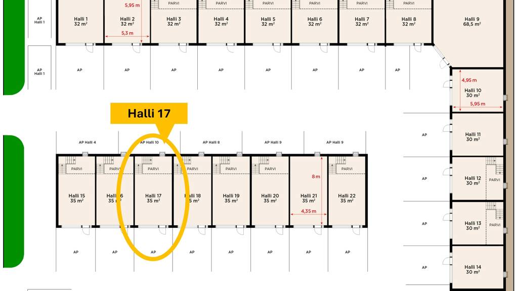 Kohdekuva 3 Kytkintie 13 Halli 17