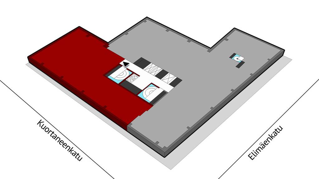 Kohdekuva 7 Kuortaneenkatu 1