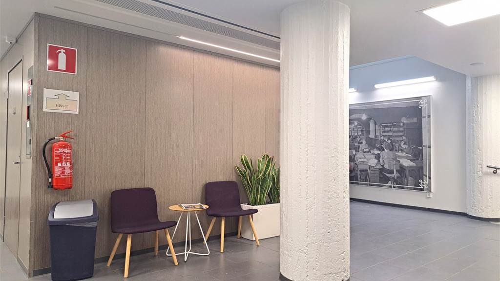 Yleiset tilat 1.krs Kirkkokatu 1