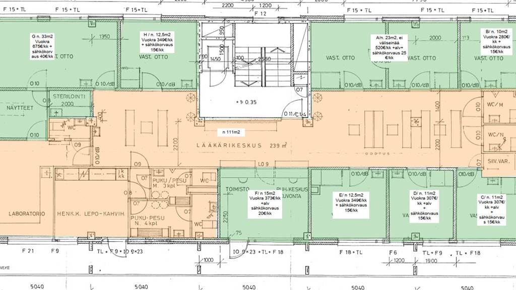 Toimistotilat ja yhteisalue Vuorikatu 34