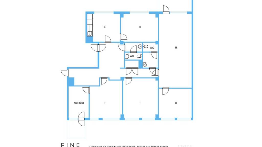 Ohjeellinen pohjakuva Puistokatu 6