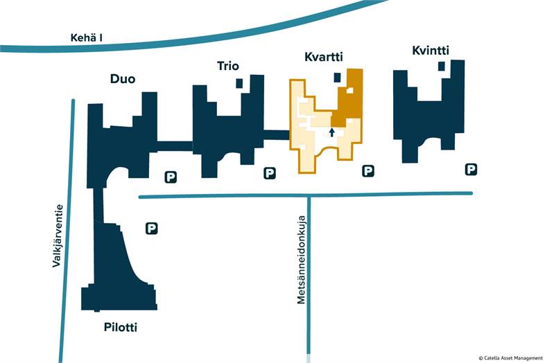 Metsänneidonkuja 10, Kvartti