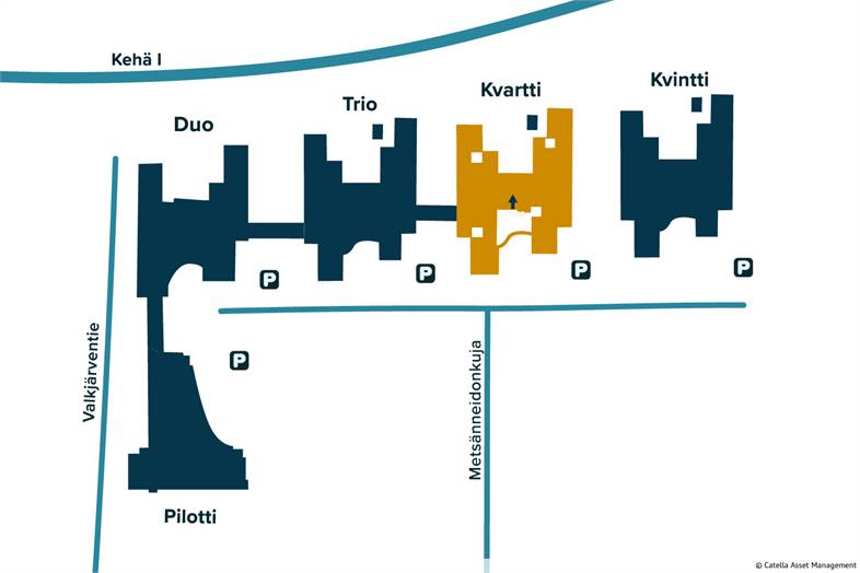 Metsänneidonkuja 10, Kvartti
