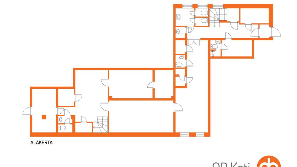 Katutaso pohjakuva Porrassalmenkatu 17 katutaso LT1